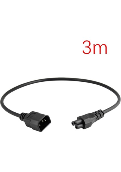 Iec 320 C14 Erkek Fiş C5 Dişi Adaptör Kablosu Iec 3 Pin Erkek - C5 Micky, Pdu Ups Güç Dönüştürücü Kablosu (3.0m) (Yurt Dışından)