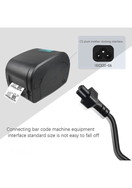 Iec 320 C14 Erkek Fiş C5 Dişi Adaptör Kablosu Iec 3 Pin Erkek - C5 Micky, Pdu Ups Güç Dönüştürücü Kablosu (3.0m) (Yurt Dışından)