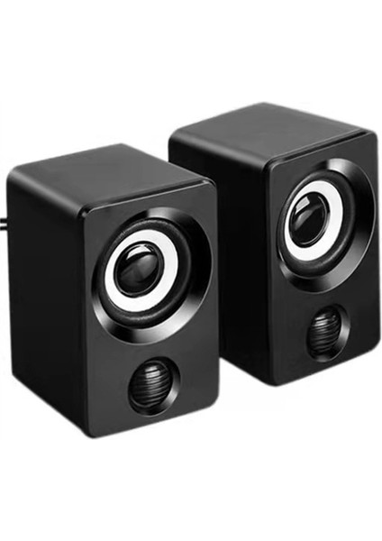 USB Mini Küçük Hoparlör Bilgisayar Ses Stereo Subwoofer Hoparlör Ev Dizüstü Masaüstü Bilgisayar Için Kablolu Masaüstü Hoparlör (Yurt Dışından)