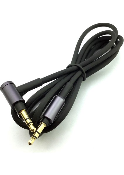 WH-1000 Xm2 Xm3 Xm4 H900N H800 Kulaklık 3,5 mm Ses Kablosu, 1,5 M/4,9 Ft Uzun (Mikrofonsuz Siyah) (Yurt Dışından)