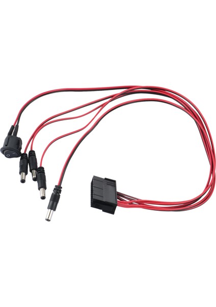 Anakart Atx/eps 24PIN - 12V Dc 5.5x2.1mm Adaptör Kablosu 50CM Güç Kaynağı Jumper Başlangıç ile Açma/kapama Anahtarı (Yurt Dışından)