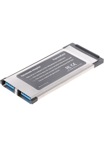 Pci-E Pci Express'ten USB 3.0'a 2 Bağlantı Noktalı 34 mm Expresscard Kart Dönüştürücü Adaptör (Yurt Dışından)
