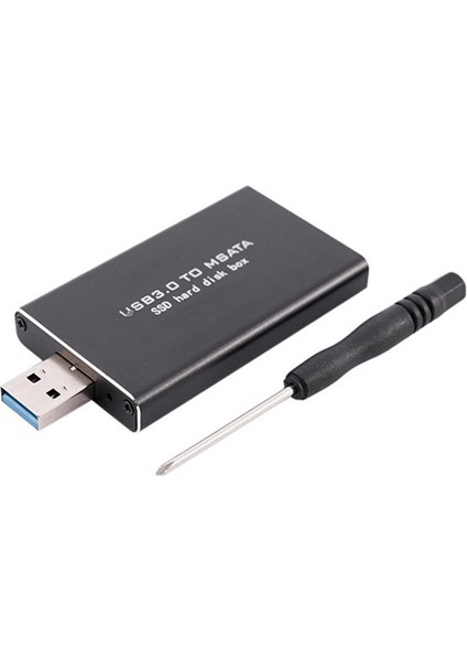Msata'dan Usb'ye USB 3.0'dan Msata'ya SSD Muhafaza Usb3.0'dan Msata'ya Kasa Sabit Disk Adaptörü M2 SSD Harici HDD Kutusu HDD Kutusu (Yurt Dışından)