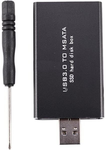 Msata'dan Usb'ye USB 3.0'dan Msata'ya SSD Muhafaza Usb3.0'dan Msata'ya Kasa Sabit Disk Adaptörü M2 SSD Harici HDD Kutusu HDD Kutusu (Yurt Dışından)