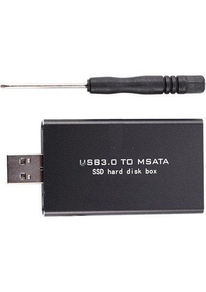 Msata'dan Usb'ye USB 3.0'dan Msata'ya SSD Muhafaza Usb3.0'dan Msata'ya Kasa Sabit Disk Adaptörü M2 SSD Harici HDD Kutusu HDD Kutusu (Yurt Dışından)