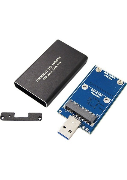 Msata'dan Usb'ye USB 3.0'dan Msata'ya SSD Muhafaza Usb3.0'dan Msata'ya Kasa Sabit Disk Adaptörü M2 SSD Harici HDD Kutusu HDD Kutusu (Yurt Dışından)
