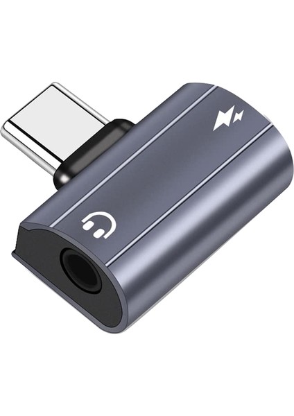 2ın1 Kulaklık Dönüştürücü Adaptör, USB C - 3.5mm Ses ve S22 S21 Için Pd 60W Hızlı Şarjlı Şarj Adaptörü (Yurt Dışından)
