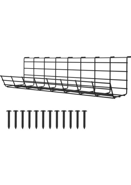 Masa Altında Kablo Yönetim Tepsisi Tel Kablosu Güç Şeridi Adaptörü Organizatör Kablo Tepsisi Ofis Masaüstü Için Kabloları Gizlemek Için (Yurt Dışından)