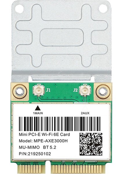 Wifi 6e -AXE3000H Mini Pcı-E Wifi Kartı Bluetooth 5.2 AX210 Ağ Kartı 802.11AX/AC Kablosuz Adaptör (Yurt Dışından)