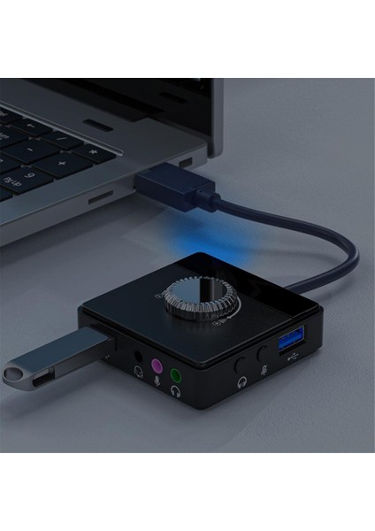 USB Harici Ses Kartı 3.5mm Jack Ses Seviyesi Ayarlanabilir Tablet Bilgisayar Mikrofon Telefon Harici Stereo Ses Adaptörü (Yurt Dışından) fırsatları