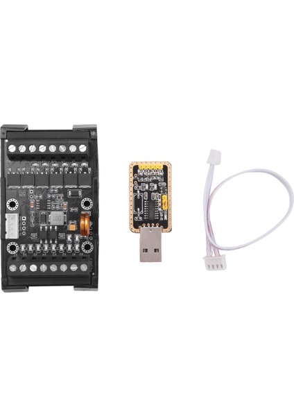 FX1N-14MT Plc Endüstriyel Kontrol Kartı+Kasa+Usb-Ttl Kablosu Plc Modülü Kılavuz Raylı Analog Giriş/çıkış (Yurt Dışından)