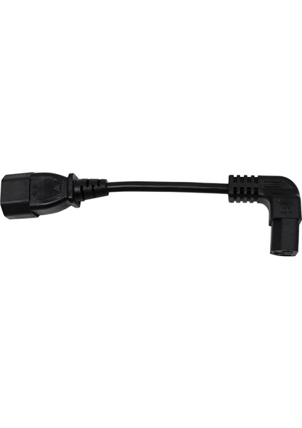 18CM Iec 320 90 Derece C13 3 Pin Dişi C14 3 Pin Erkek Pdu Güç Kaynağı Uzatma Kablosu Bilgisayar Için LED Hdtv Monitör ve Tarayıcı (Yurt Dışından)