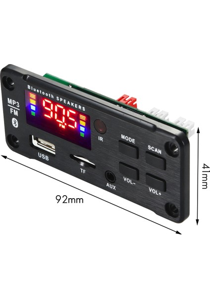 Amplifikatör 25WX2 12V Mp3 Dekoder Kurulu Ses Modülü Bluetooth 5.0 Bluetooth ile Kablosuz Müzik Araba Mp3 Çalar (Yurt Dışından)