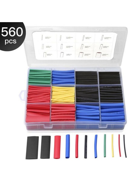 560 Adet Isıyla Daralan Makaron Izolasyon Daralan Tüp Araba Muhtelif Elektrik Kablosu (Yurt Dışından) fiyatları