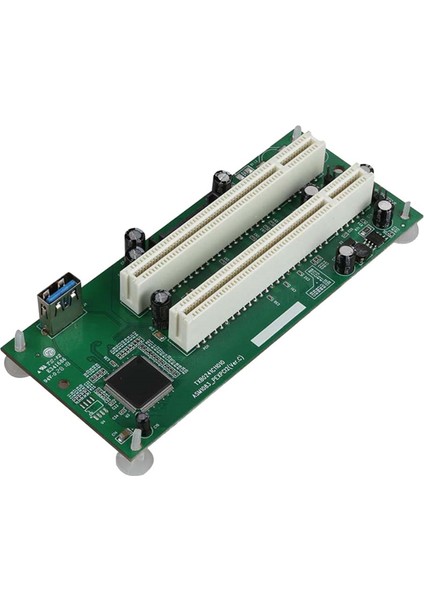 Masaüstü Pcı-Express Pcı-E - Pcı Adaptör Kartı Pcıe - Çift Pci Yuvası Genişletme Kartı USB 3.0 Ek Kart Dönüştürücü (Yurt Dışından)