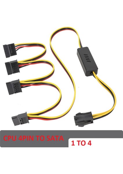 Anakart Cpu 4 Pimli Sabit Sürücü Kablosu Cpu 4pın - Sata Sabit Sürücü Güç Kaynağı Kablosu 12V - Sata Sabit Sürücü Kablosu (Yurt Dışından)