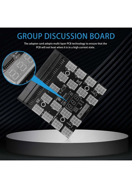 Kesme Panosu 17 Port 6pin LED Ekran Güç Modülü Sunucu Kartı Adaptörü Için 1200 W 750 W Psu Gpu Madenci Madencilik Btc Eth (Yurt Dışından) indirimleri