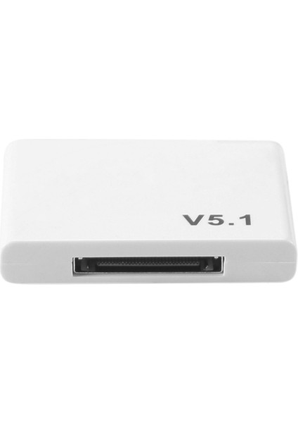 30 Pin Bluetooth 5.1 Ses Alıcısı A2DP Müzik Mini Kablosuz Adaptör Için 30PIN Jack Analog Hoparlör Beyaz (Yurt Dışından) modelleri