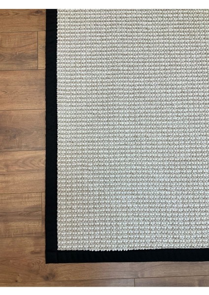Kumaş Bordür Bej Bukle Siyah Bordür Halı Salon Koridor Mutfak Çocuk Odası Halısı Kilim S263 modelleri