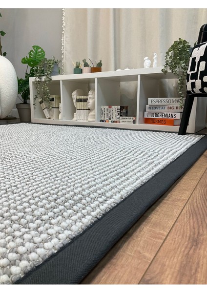 Kumaş Bordür Bej Bukle Siyah Bordür Halı Salon Koridor Mutfak Çocuk Odası Halısı Kilim S263 fiyatları