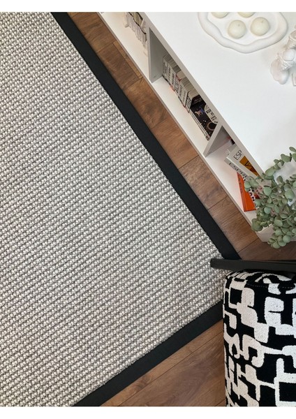 Kumaş Bordür Bej Bukle Siyah Bordür Halı Salon Koridor Mutfak Çocuk Odası Halısı Kilim S263 indirimleri