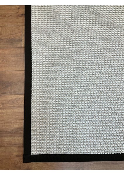 Kumaş Bordür Bej Bukle Siyah Bordür Halı Salon Koridor Mutfak Çocuk Odası Halısı Kilim S263 fırsatları