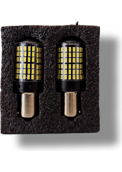 Beyaz LED Geri Vites Lambası 144 Ledli Geri Vites Ampulü Beyaz 93 LED Ampul 12V 2 Adet modelleri