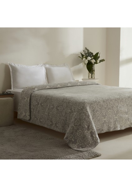 Elvira Tek Kişilik Akrilik Battaniye Açık Gri fiyatları