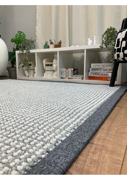 Kumaş Bordür Bej Bukle Siyah Bordür Halı Salon Koridor Mutfak Çocuk Odası Halısı Kilim S263 fiyatları