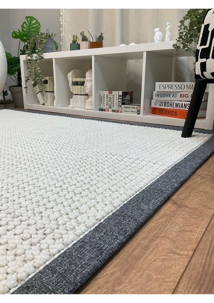 Kumaş Bordür Bej Bukle Siyah Bordür Halı Salon Koridor Mutfak Çocuk Odası Halısı Kilim S263 fiyatları