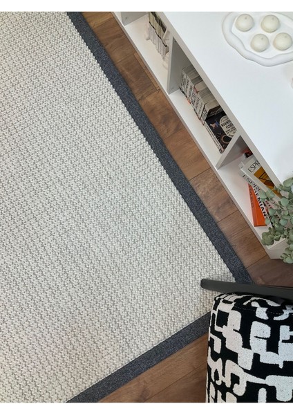 Kumaş Bordür Bej Bukle Siyah Bordür Halı Salon Koridor Mutfak Çocuk Odası Halısı Kilim S263 indirimleri
