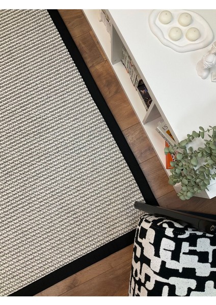 Kumaş Bordür Bej Bukle Siyah Bordür Halı Salon Koridor Mutfak Çocuk Odası Halısı Kilim S263 indirimleri