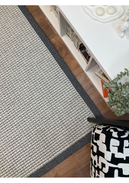 Kumaş Bordür Bej Bukle Siyah Bordür Halı Salon Koridor Mutfak Çocuk Odası Halısı Kilim S263 indirimleri