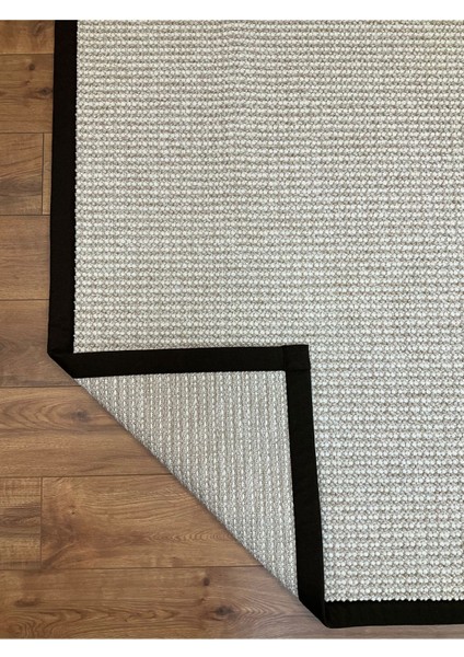 Kumaş Bordür Bej Bukle Siyah Bordür Halı Salon Koridor Mutfak Çocuk Odası Halısı Kilim S263 modelleri