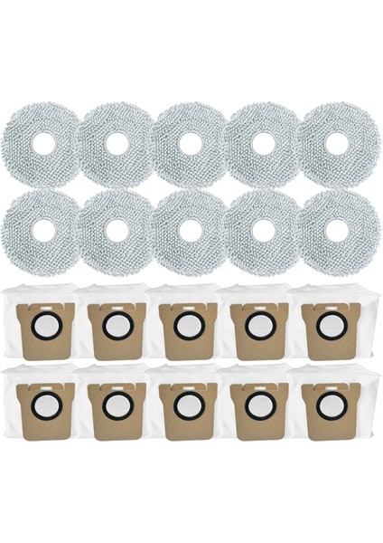 M30 Pro / C107 Robot Vakum Yedek Parçalar Hepa Filtre Paspas Bezi Toz Torbası Aksesuarları (Yurt Dışından)