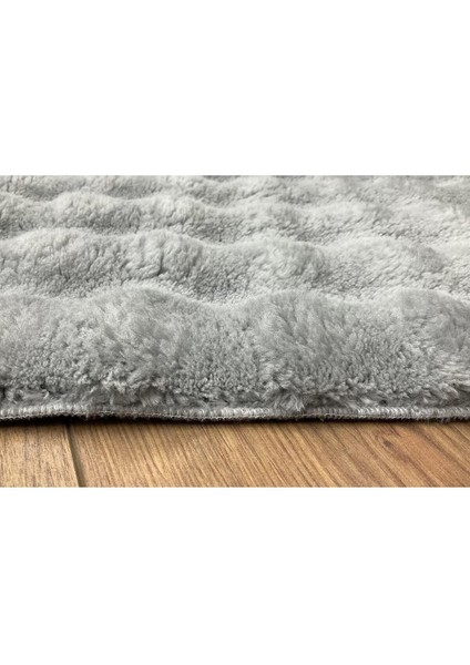 Puffy Bubble Tavşan Tüyü Kaymaz Makinede Yıkanabilir Salon Koridor Mutfak Halı fiyatları