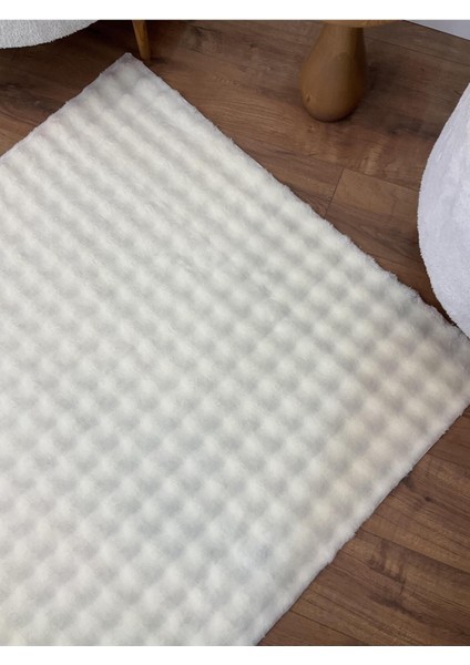 Puffy Bubble Tavşan Tüyü Kaymaz Makinede Yıkanabilir Salon Koridor Mutfak Halı modelleri