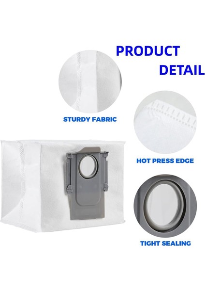 S8+/ S8 Pro Ultra/ S7 Maxv Ultra/ S7 Pro Ultra/ +/ Max+/ Q8 Max+/ Q5 Pro+/ Q5+ Ultra Çantalar Için Toz Torbaları (Yurt Dışından) fiyatları