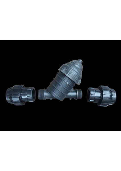 Damla Sulama Filtresi 40 mm Kangal Boru Eki ile Birlikte