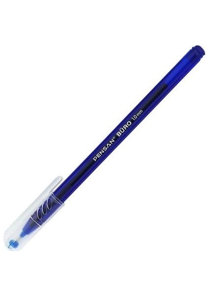 50 Adet Mavi Tükenmez Kalem - Medium Ballpoint Pen - 1.0 Tükenmez Kalem
