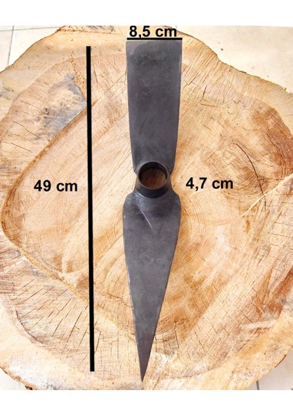 Tapan Bağ Bahçe Kazması 49X8,5 cm Tek Parça Kaynaksız