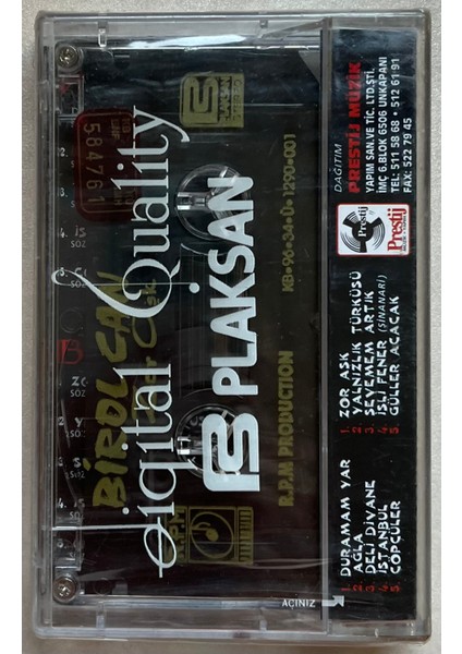 Birolcan Zor Aşk Kaset (Jelatininde Sıfır Orjinal Dönem Baskı)