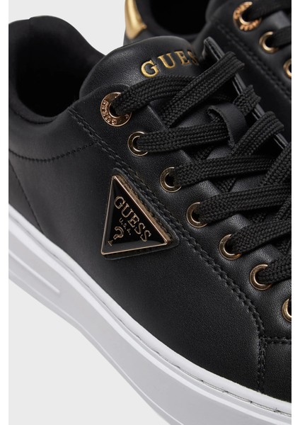 Denesa Deri Karışımlı Logolu Kalın Taban Sneaker Ayakkabı FLJD12LEA12 Bayan Ayakkabı FLJD12 LEA12 Blkgo indirimleri