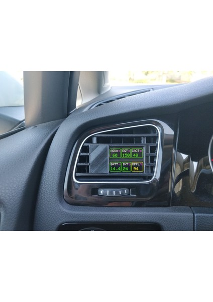 Vw Volkswagen Mk7 Golf Havalandırma Ekran Göstergesi Tutucu Turbo / Yağ Sıcaklığı Için Uyumlu 3D