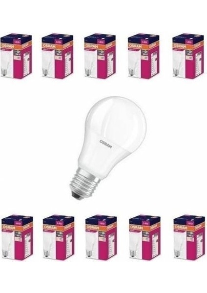 LED 8,5-60W Ampul 10'lu Paket 6500K Beyaz Işık