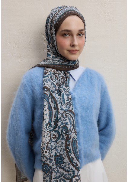 Elegant Desen Şal Kahve