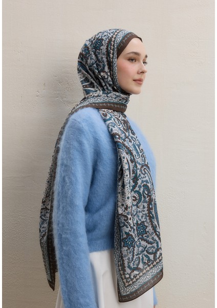 Elegant Desen Şal Kahve fırsatları