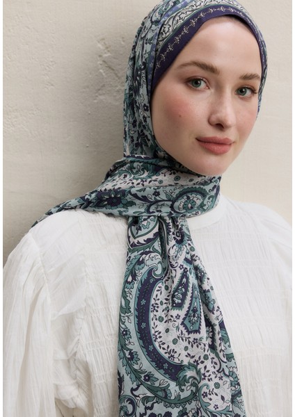 Elegant Desen Şal Lavanta modelleri