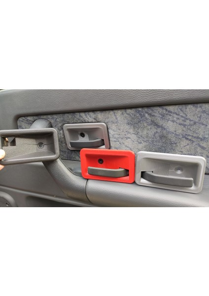Renault Clio 1 Kapı Kolu Çerçevesi Siyah Renk 3D