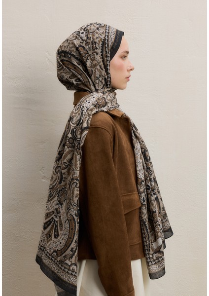 Elegant Desen Şal Bej fırsatları